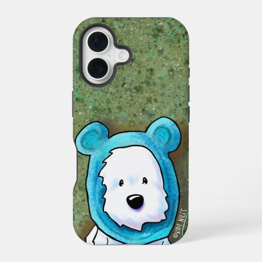 Coque iPhone 16 Étui iPhone Westie Bear (Verso)