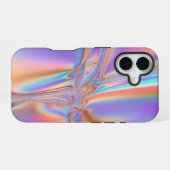 Coque iPhone 16 Étui Luxe Holographique Iridescent pour iPhone 16 (Verso Horizontal)