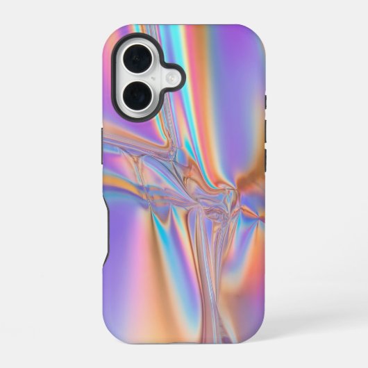 Coque iPhone 16 Étui Luxe Holographique Iridescent pour iPhone 16 (Verso)