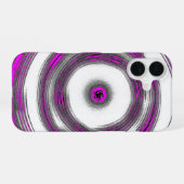 Coque iPhone 16 Étui Magenta Ripple (Verso Horizontal)