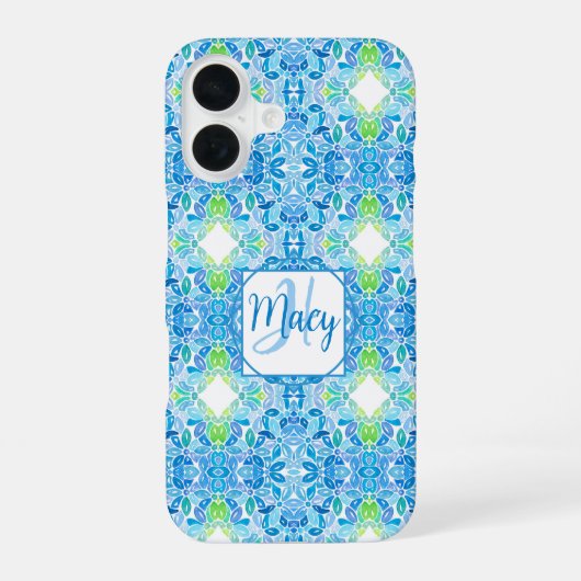 Coque iPhone 16 Étui Mosaic pour iPhone de Macy (Verso)
