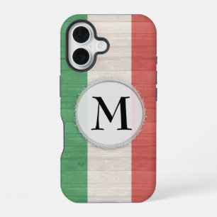 Coque iPhone 16 Étui personnalisable drapeau italien iPhone 16