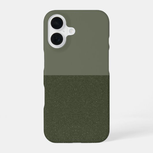 Coque iPhone 16 Étui personnalisé pour iPhone 16 – Deux tons vert  (Verso)