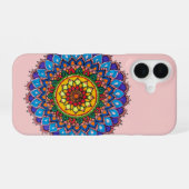 Coque iPhone 16 Étui pour Iphone16 Mandala Arc-en-ciel (Verso Horizontal)