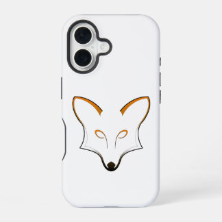 Coque iPhone 16 Étui pour iPhone 16 avec logo de renard