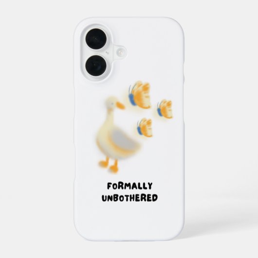 Coque iPhone 16 Étui pour iPhone 16 Canard Imperturbable (Verso)