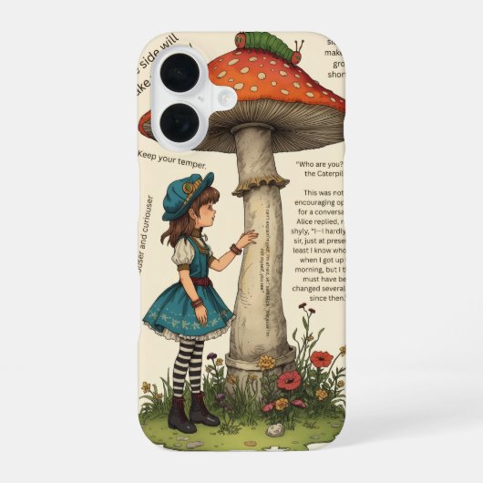 Coque iPhone 16 Étui pour iPhone 16 Conseils de chenille (Verso)