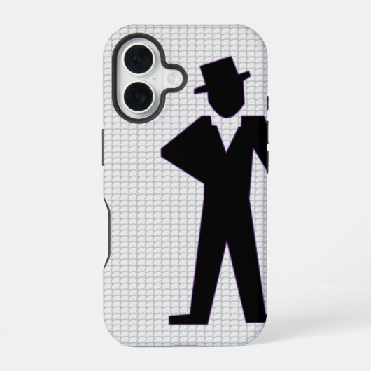 Coque iPhone 16 Étui pour iPhone 16 Dancing Man (Verso)