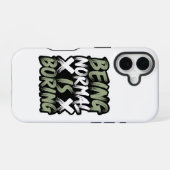 Coque iPhone 16 Étui pour iPhone 16 "Être Normal Est Ennuyeux" (Verso Horizontal)