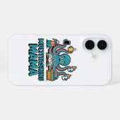 Coque iPhone 16 Étui pour iPhone 16 Pieuvre Drôle Maman Multitâche (Verso Horizontal)
