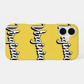 Coque iPhone 16 Étui pour iPhone 16 Pro Virginia Pride (Verso Horizontal)