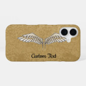 Coque iPhone 16 Étui pour iPhone Beige Wings (Verso Horizontal)