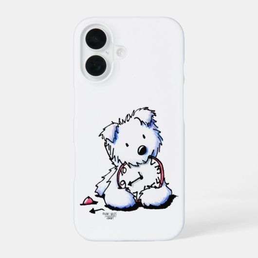 Coque iPhone 16 Étui pour iPhone Case-Mate Westie Time (Verso)
