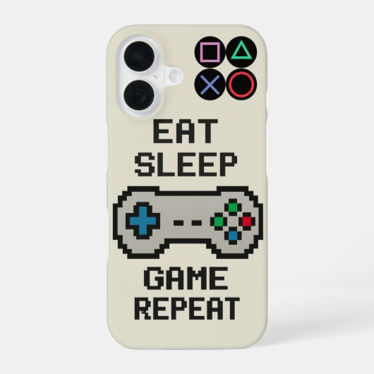 Coque iPhone 16 Étui pour iPhone de jeu – Couverture de jeu vidéo (Verso)