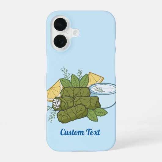Coque iPhone 16 Étui pour iPhone Dolmadakia (Verso)
