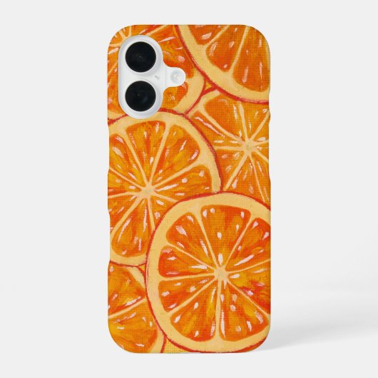 Coque iPhone 16 Étui pour iPhone Oranges (Verso)