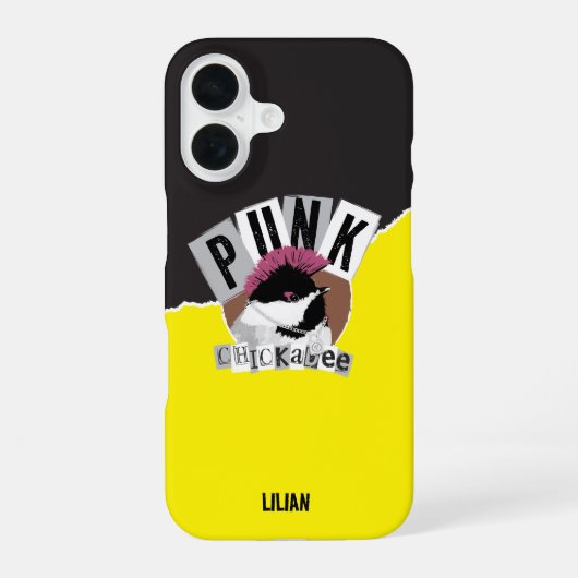 Coque iPhone 16 Étui pour iPhone Punk Chickadee Case-Mate (Verso)