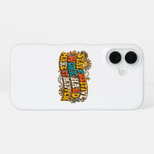 Coque iPhone 16 Étui pour iPhone Restez Positif Rétro (Verso Horizontal)