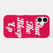 Coque iPhone 16 Étui pour iphone « Taisez le juron » (Verso Horizontal)