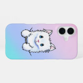 Coque iPhone 16 Étui pour iPhone White Kitty (Verso Horizontal)