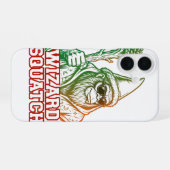 Coque iPhone 16 Étui pour iPhone Wizard Squatch Funny Bigfoot (Verso Horizontal)