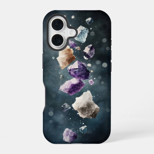 Coque iPhone 16 Étui pour téléphone Celestial Crystals (Verso)