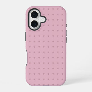 Coque iPhone 16 Étui pour téléphone / iPad rose à motif de cœur él