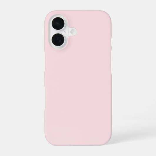 Coque iPhone 16 Étui protecteur Rose Brumeux léger (Verso)