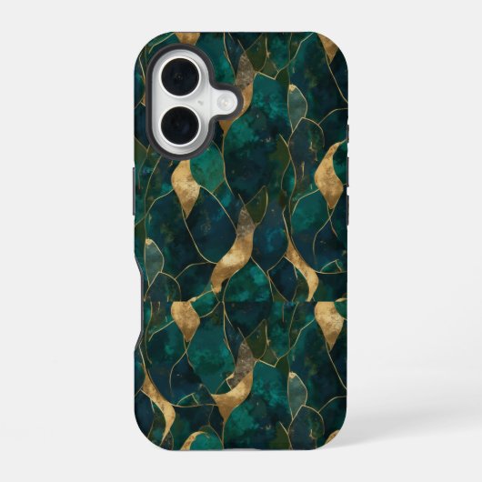 Coque iPhone 16 Étui robuste pour iPhone 16 abstrait géométrique l (Verso)