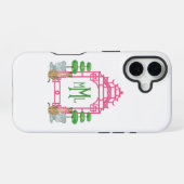 Coque iPhone 16 Étui robuste pour iPhone 16 avec monogramme de pag (Verso Horizontal)