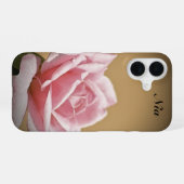 Coque iPhone 16 Étui Rose Rose Personnalisé Case-MateiPhone (Verso Horizontal)