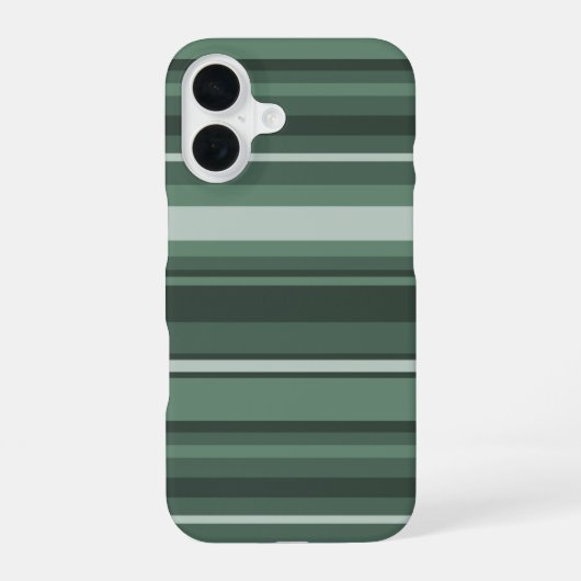 Coque iPhone 16 Étui Sage green stripes Case-Mate pour iPhone (Verso)