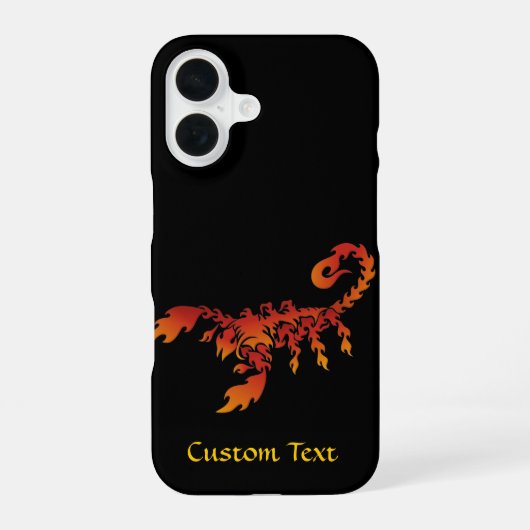 Coque iPhone 16 Étui Scorpion Flames Case-Mate pour iPhone (Verso)