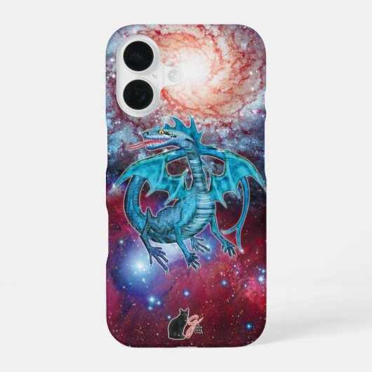 Coque iPhone 16 Étui Turquoise Cosmic Dragon Case-Mate pour iPhone (Verso)
