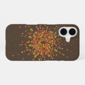 Coque iPhone 16 Explosion de pixels vintage (Verso Horizontal)
