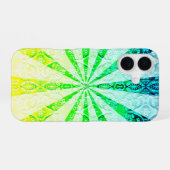 Coque iPhone 16 Explosion de soleil en dentelle (Verso Horizontal)