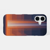 Coque iPhone 16 Faisceaux cosmiques rétro verticaux (Verso Horizontal)