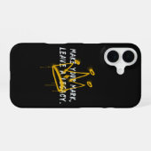 Coque iPhone 16 Faites votre marque Graffiti Crown (Verso Horizontal)