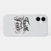 Coque iPhone 16 Faith Over Fear Phone Case (Verso Horizontal)