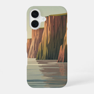 Coque iPhone 16 Falaises côtières vintage