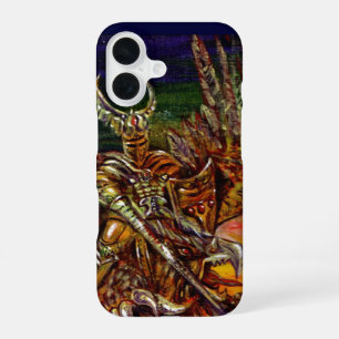 Coque iPhone 16 Fantaisie CHEVALIER DES TÉNÈBRES