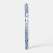 Coque iPhone 16 Fantaisie dynamique Abstrait Tons bleus Art fracta (Côté gauche)