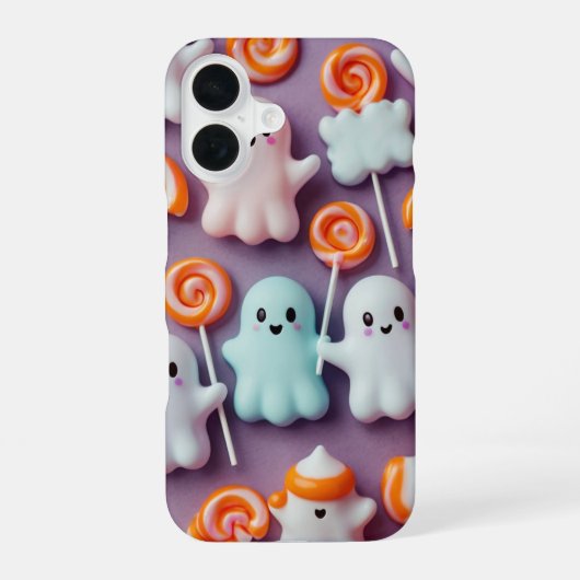 Coque iPhone 16 Fantômes Mignons (Verso)