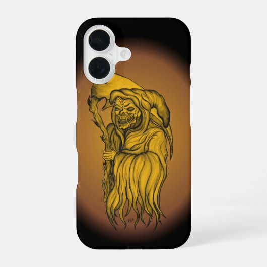Coque iPhone 16 Faucheur - La Mort (Verso)