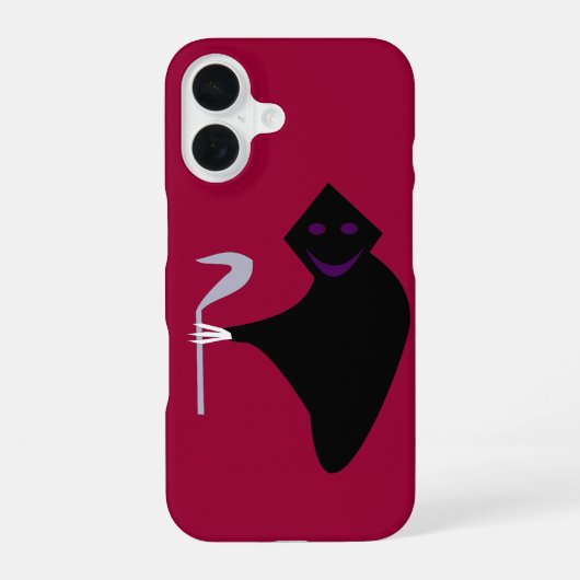 Coque iPhone 16 Faucheuse Halloween (Verso)