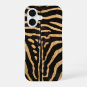 Coque iPhone 16 Faux Zebra Skin (Verso)