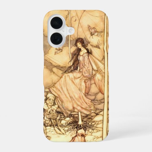 Coque iPhone 16 Fée Arthur Rackham (Verso)