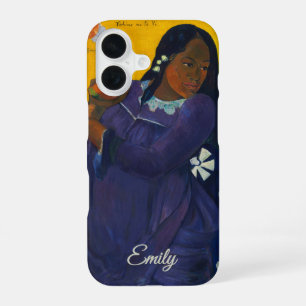 Coque iPhone 16 Femme à la mangue de Paul Gauguin – Personnalisé
