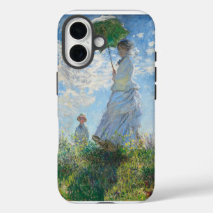 Coque iPhone 16 Femme à l'ombrelle, Madame Monet et son fils
