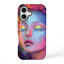 Femme Alien aux cheveux cosmiques